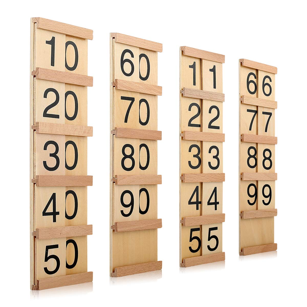 Photo 1 of Montessori Math Material Teen & Ten Boards Educational Toy for Age 3-6 Family Version Teaching Aids