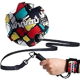 WVVOU Soccer/Volleyball/Rugby Training Equipment, Soccer Gifts for Boys, Football Accessories for Kids Youth Adults with Adjustable Hand Straps and Elastic Ropes, Fits Ball 3, 4,and 5