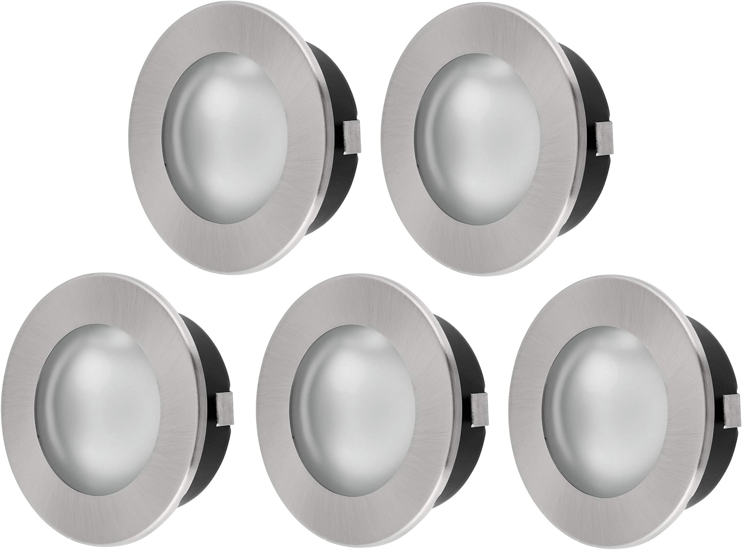 hava Pack of 5, Full Metal recessed spotlights G4 12V, 60mm