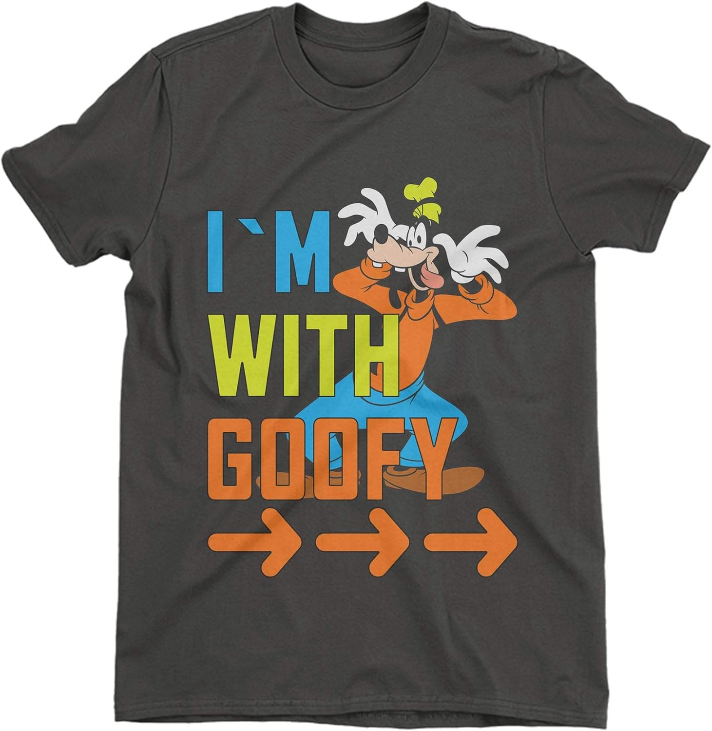I'm with Goofy Children's Unisex Black TShirt Amazon.de Bekleidung