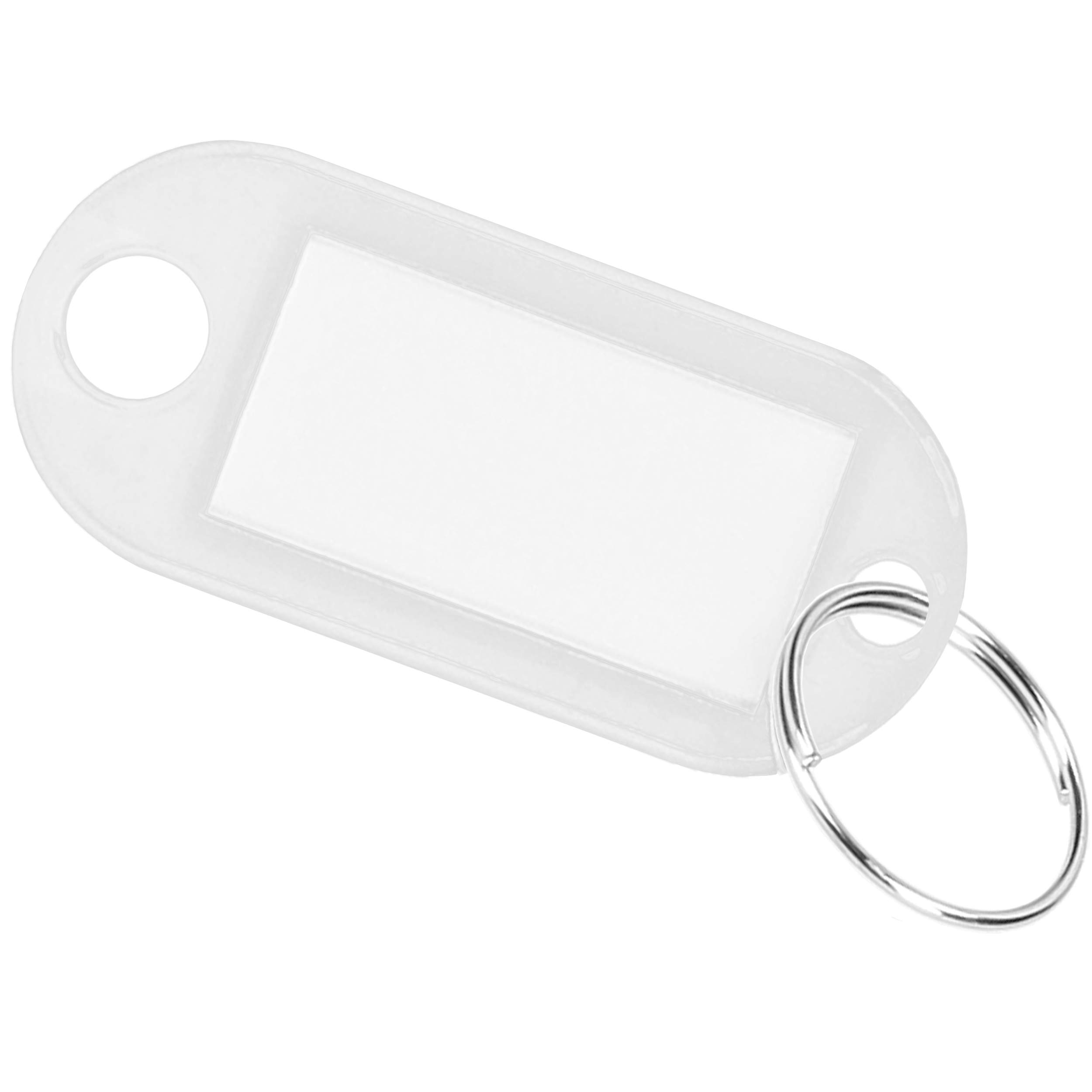 mumbi 10 x Key Fob Key Tags Can Be Written On White