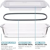 Igluu Meal Prep Glass Lasagne Dishes with Lids Set of 2 2.2L Borosilicate view 4