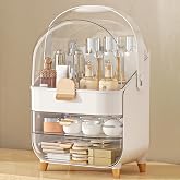 Anylady Makeup Organizer Countertop, Skincare Holder Bathroom Counter Organizer, Storage Box Cosmetic Display Cases, Teen Gir
