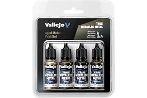 Vallejo True Metallic Metal SET 77258 Aged Metal (4x18ml)