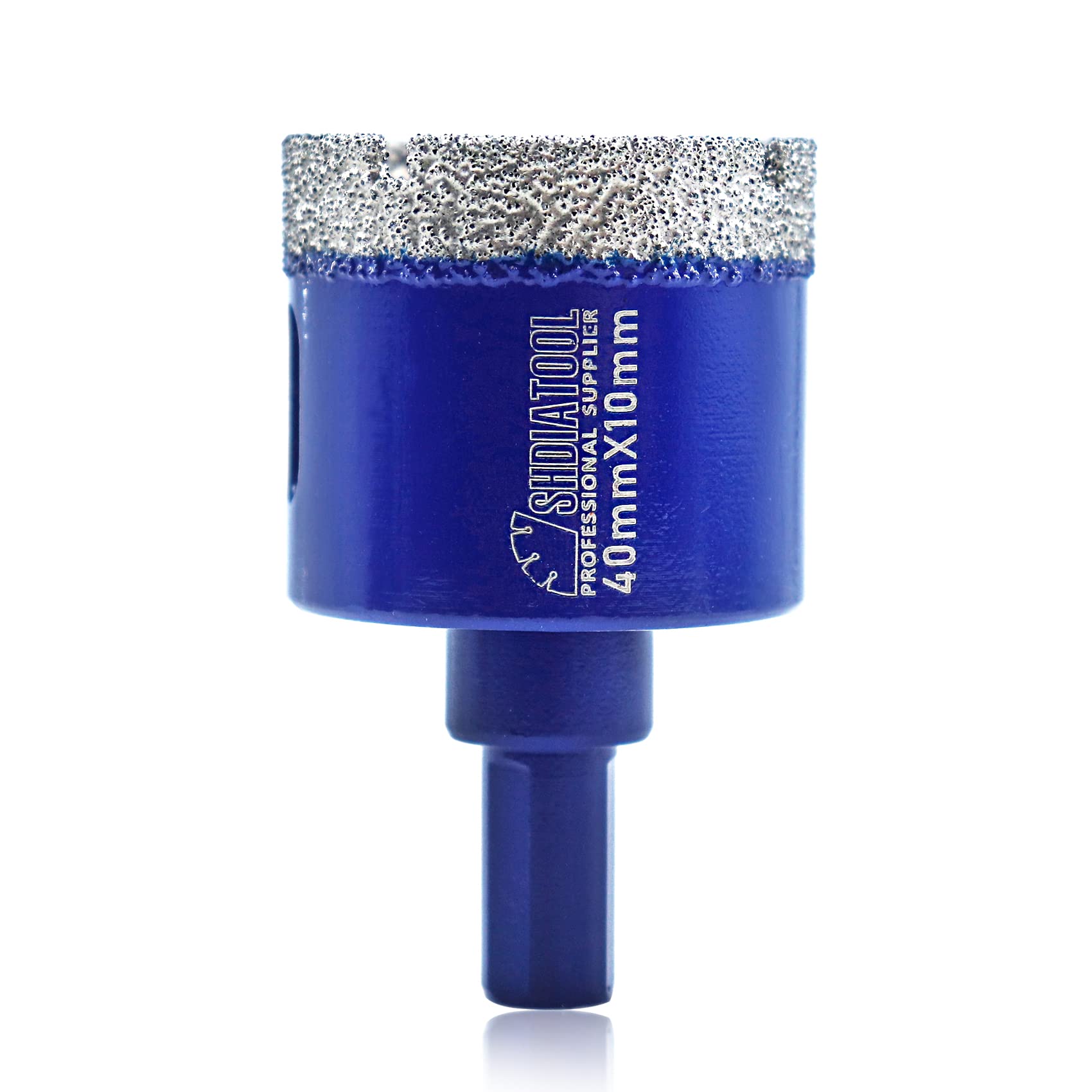 SHDIATOOL Diamond Drill Core Bits 40mm Triangle Shank Hole Saw for Porcelain Tile Marble Ceramic Granite — image 1