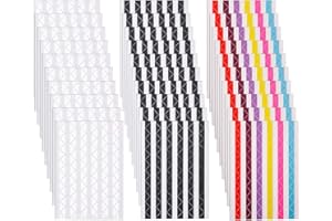 Senkary 3060 Pieces Photo Corner Stickers Self Adhesive Picture Corners for Scrapbooking, Photo Album (Black, Clear and Multicolored)