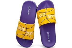 INMINPIN Kids Boys Girls Ball Sprots Slides Sandals Ultra Comfortable Beach Pool Shower Shoes House Slide Indoor Outdoor for Sports Fan