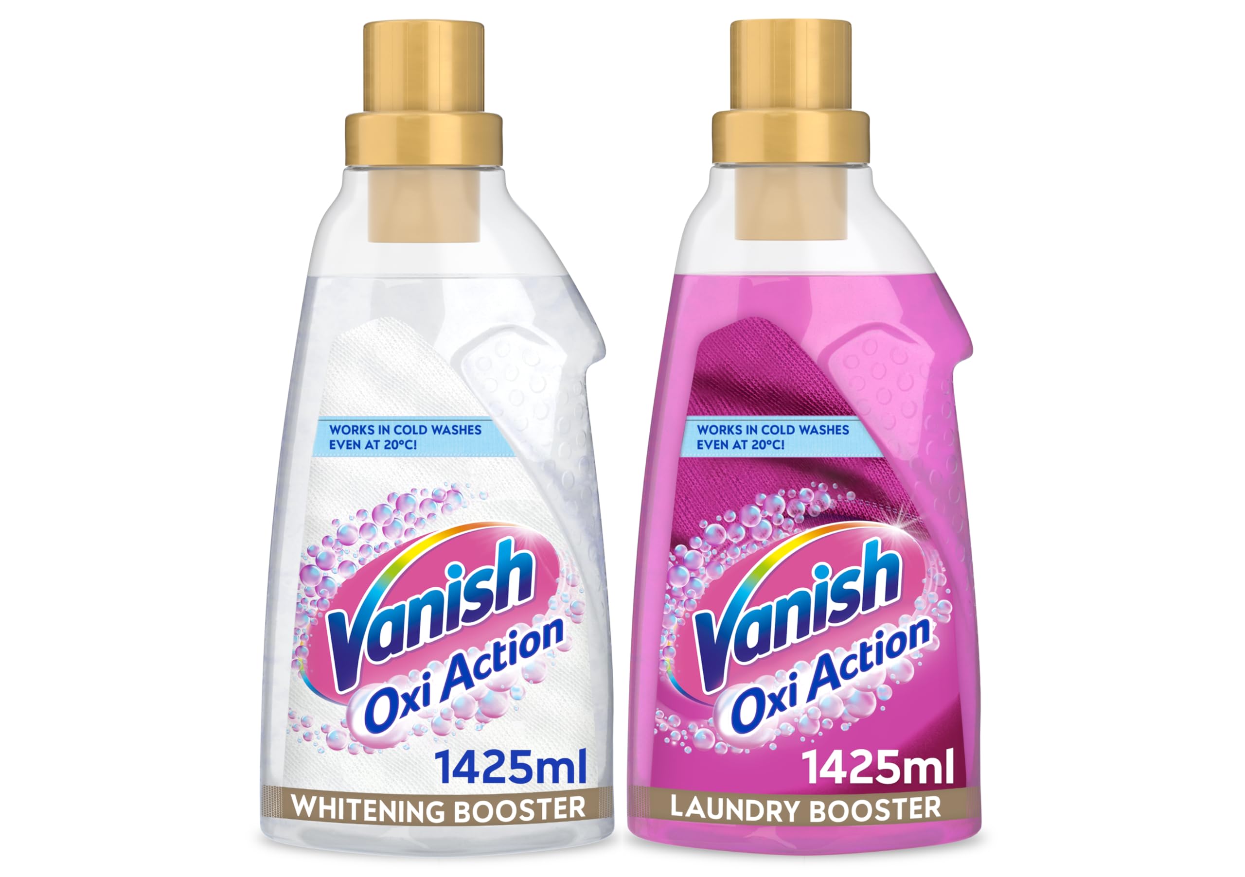 Vanish Gold Oxi Action Stain Remover for Clothes, Gel Bundle, 2x 1.4 Litre Bottles (2.8 Litre)