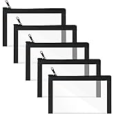 Bcautay 5 Pcs Small Clear Makeup Pouches Mini Clear Zipper Bag Waterproof Cosmetic Bag for Daily or Travel to Keep Small Item