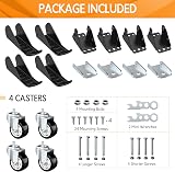 SOLEJAZZ Workbench Caster Kit 400KG Heavy Duty 4-Component Stainless Caster view 7