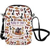 Kiki&Jiji’s Bed And Breakfast Inspire Crossbody Bag Kiki's Anime Lover Gift Black Cat Lover Shoulder Bag Animated Themed Gift