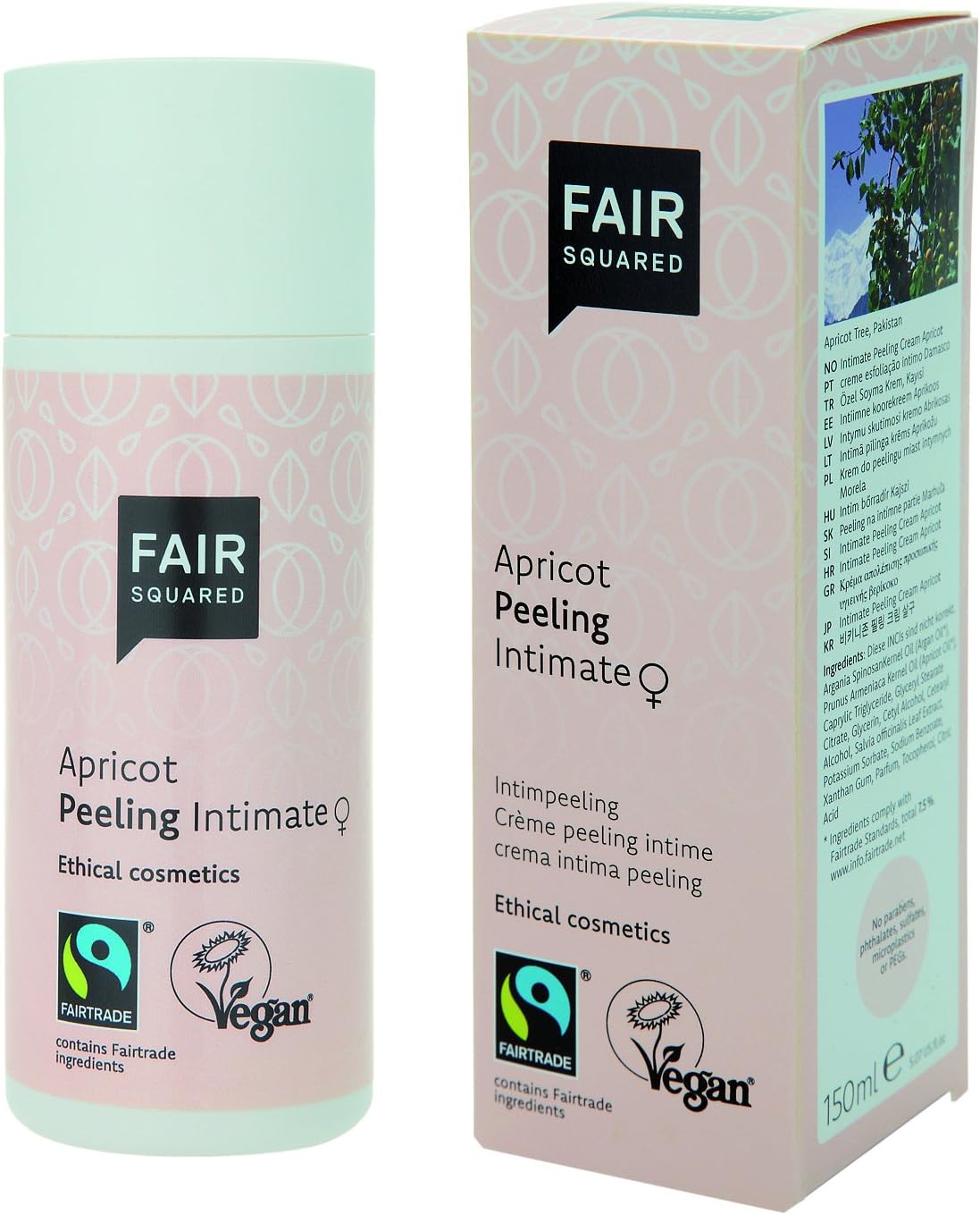 Fair Squared Natural Intimate Peeling Cream Apricot 5.27oz