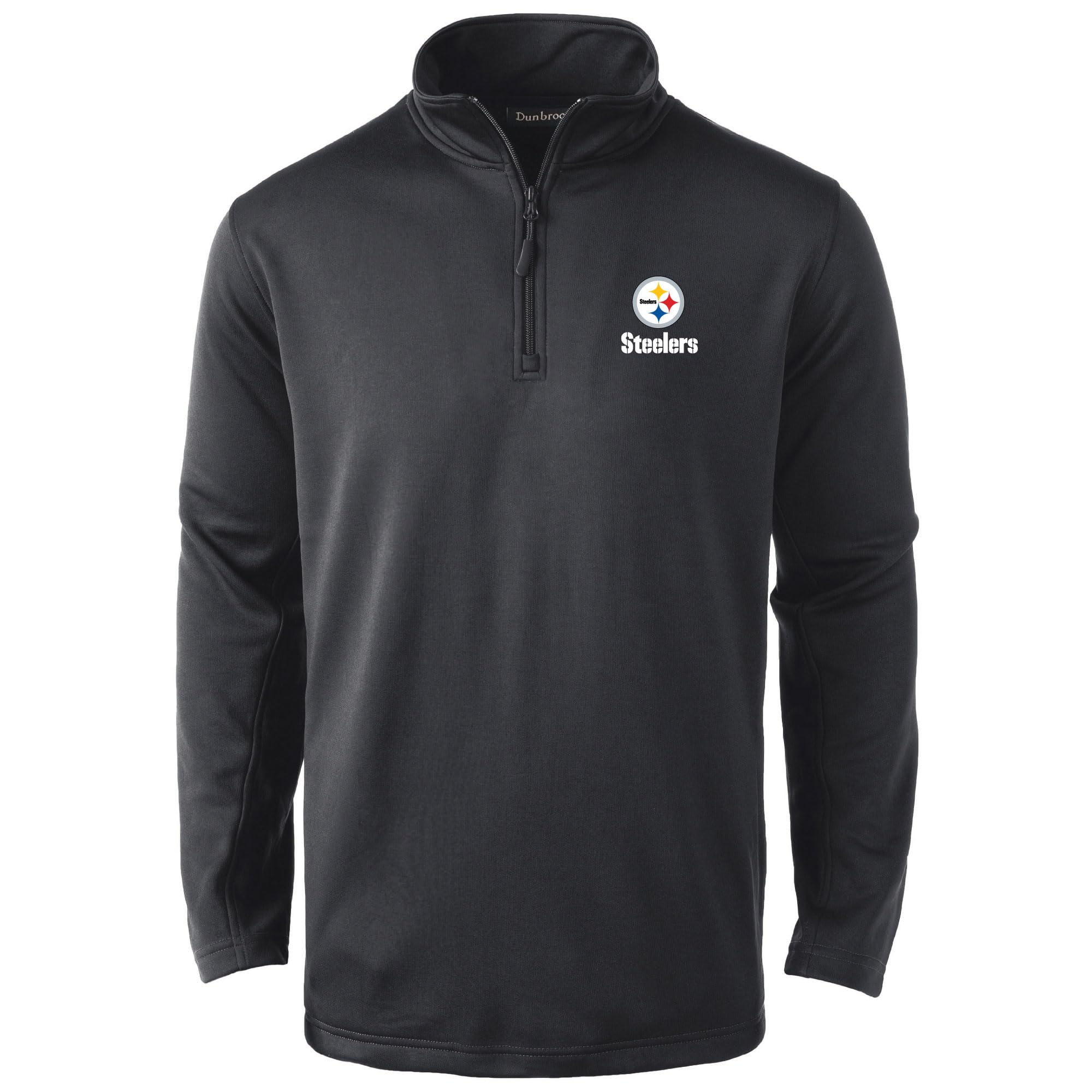 Dunbrooke Men's Black Pittsburgh Steelers All-Star Tech Quarter-Zip Top Image
