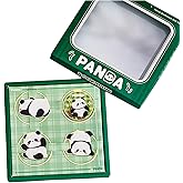 4 PCS Metal Panda Bookmark, Cute Panda Chinese Style Bookmark for Book and Animal Lovers Gifts for Readers Best Friend Teacher Men and Girls.