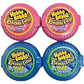 Hubba Bubba Original Bubble Tape and Sour Blue Raspberry Bundle | 6 Feet of Gum Each 2 Flavor Pack 4 Total Ounce (Pack 4)