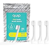 quip Sonic Toothbrush Replacement Heads for Kids - 3 Pack - Verified quip Small Brush Head Refills for Electric Toothbrushes - Soft Bristles, Compact & Flexible - Last 3 Months Each