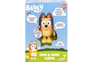 Bluey Hide & Seek Game - Bingo, Hide The Figure and Press Her Nose to Start The Built-in Timer, Bingo Talks and Giggles to He