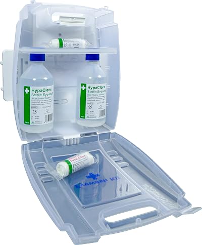 Safety First Aid Group E459T Eye Wash Kit Wall Mounted 2 x 500ml Bottles