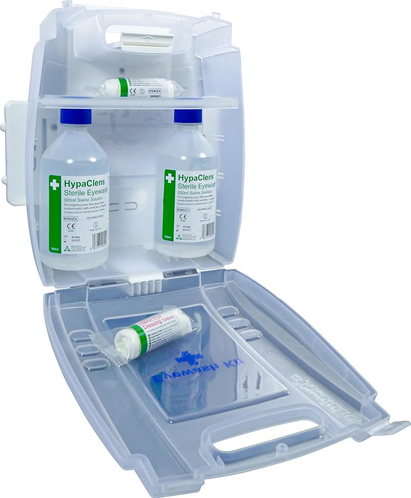 Safety First Aid Group E459T Eye Wash Kit Wall Mounted 2 x 500ml Bottles