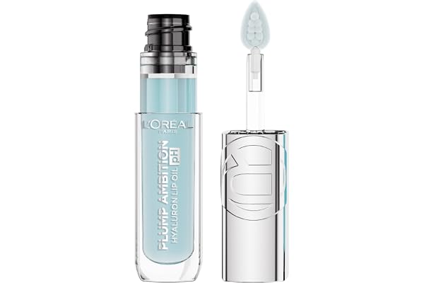 L’Oreal Paris Plump Ambition pH Color Changing Lip Oil, Plumping Lip Gloss, Gentle Tingling, Non Sticky, Hydrating and Moistu