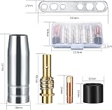 MMDBD 25 Pcs MIG Welding Torch Contact Tips 0.8mm M6 MB15 15AK MAG Consumables view 2