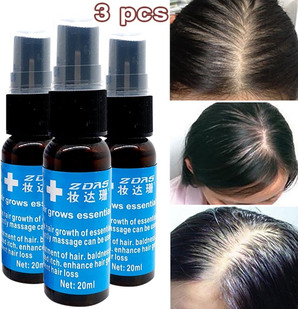 Chinese Herbal Hair Growth Products Ginger Liquid oil 20ml X3 Pcs Hair Growth Hair Ginger Shampoo Hair Loss Essence