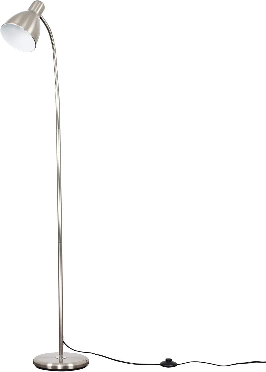Modern Brushed Chrome Adjustable Reading/Craft Floor Lamp Amazon.co.uk