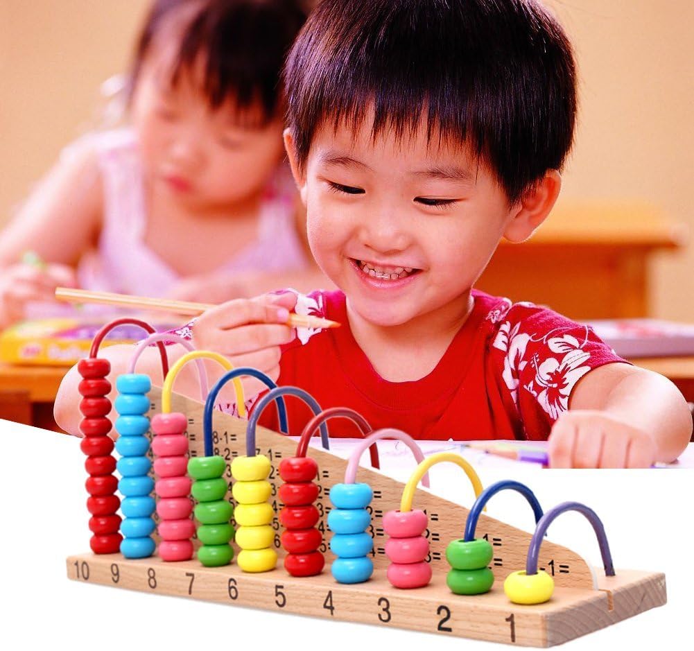 BroadRootKids Wood Abacus Counting Beads Maths Learning Educational Toy