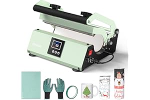 EENOUR Tumbler Heat Press Machine - Mug Press Heat Up Fast & Even, Professional Tumbler Press for 12oz-30oz Sublimation Tumblers, Cups, Glasses and Mugs with Sublimation Heat Tape, Gloves and Pad