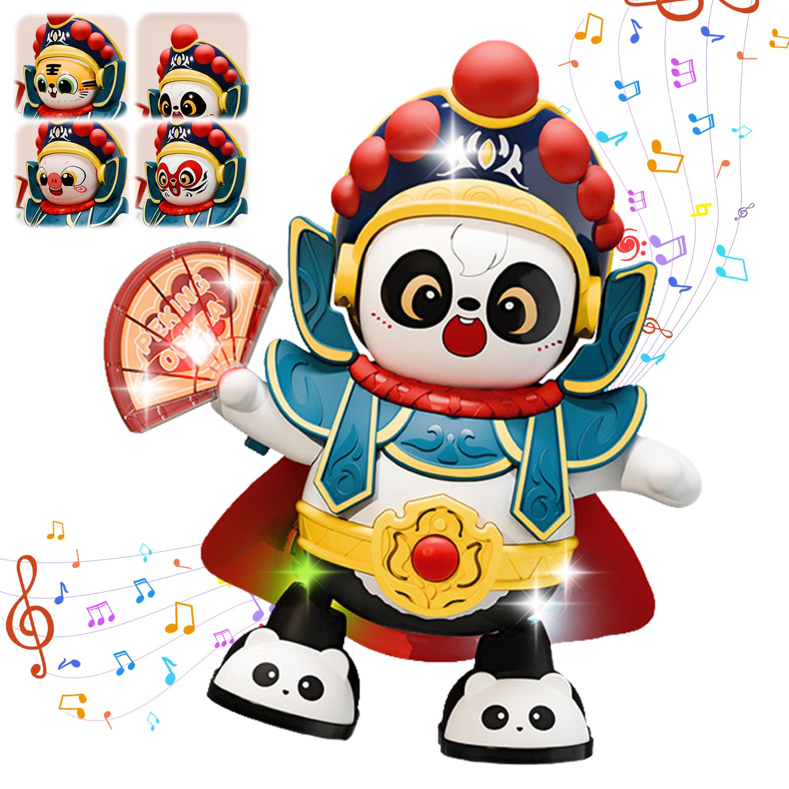 BRTNUP Dancing Baby Panda Musical Crawling Toys 6-12 Months with Lights, Sounds,Face Changing,Toddler Sensory Toys,Birthday Gifts for 1 2 3 Year Old Kids Boy Girl