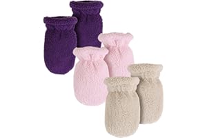 Peecabe Winter Warm Baby Mittens Infant Toddler Fleece Gloves for Boys and Girls Cozy Mittens Set 0-24 Months