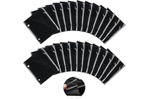 Outus 24 Pieces Flip Folder Pages Music Folder Marching Band 7.5 x 6.3 Inch Band Flip Choral Folders PVC Waterproof Double Sided Music Files Holder for Sheet (Single Side)