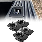 Retractable Truck Bed Tie Down Anchors Compatible with 1998-2014 Ford F150, 1998-2016 Ford Super Duty, 1995-2008 Dodge RAM, 1988-2013 Chevrolet Silverado & GMC Sierra, Exterior Accessories, 4 Pack