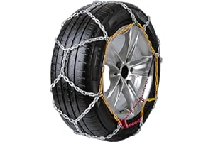 HMENG Snow Chains, Upgraded Tire Chains, Snow Tire Chains for Car/SUV/Pickup Trucks, Applicable Tire Width 225-275mm, Adjusta