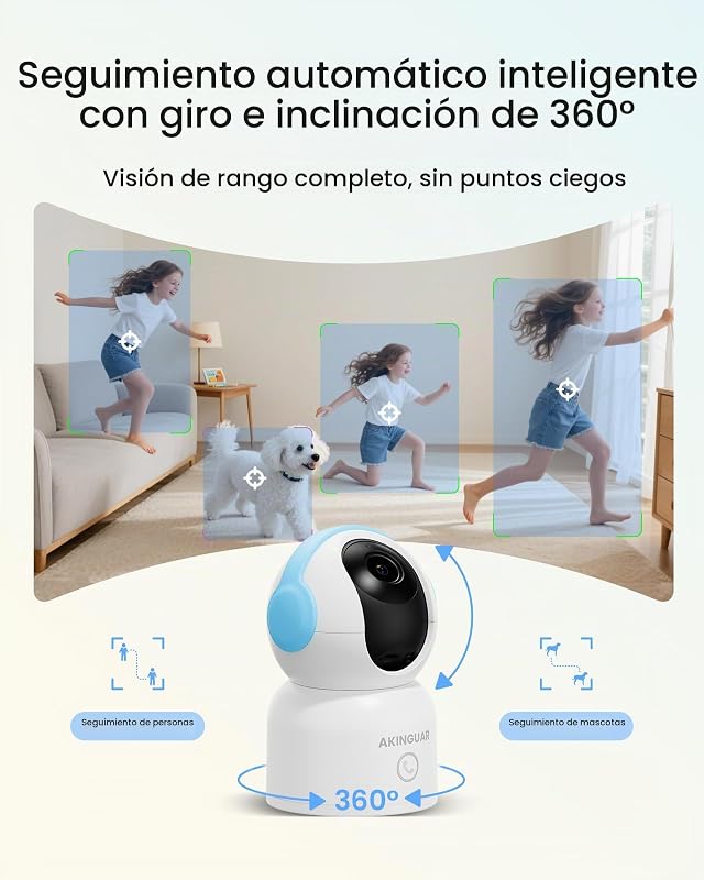 4K 8MP Camara Vigilancia WiFi Interior, con Tarjeta de 64GB — foto 2 de 8