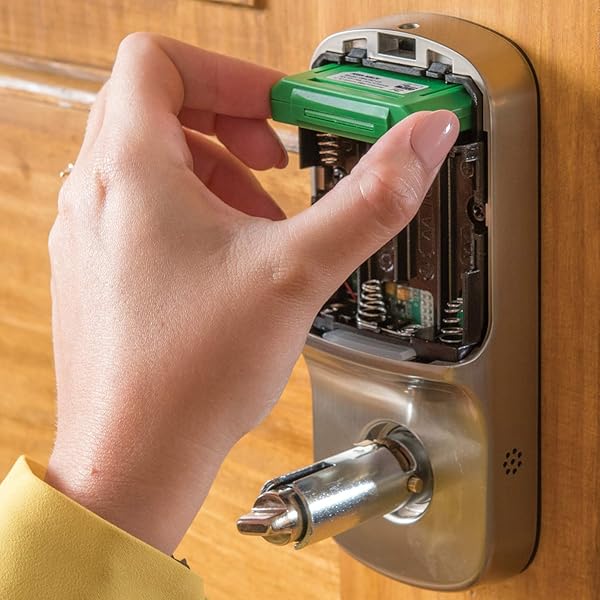 YALE SECURITY ASSURE LEVER – Z-WAVE SMART DOOR LEVER FOR KEYLESS ACCESS (FOR DOORS WITH NO DEADBOLT) – WORKS WITH RING ALARM, SAMSUNG SMARTTHINGS AND MORE -SATIN NICKEL – YRL216-ZW2-619
