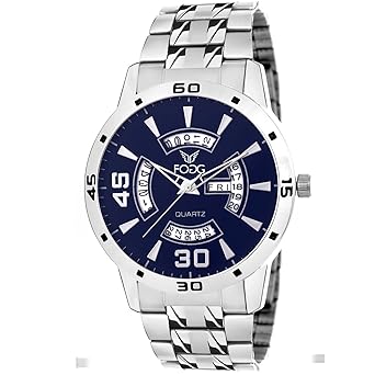 Analog Blue Day and Date Dial Mens Watch 2017-BL