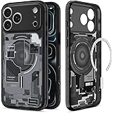 Spigen Ultra Hybrid MagFit Direct Digital Printing Case for iPhone 17 Pro Max [Custom Design][Compatible with Magsafe] - Zero One Black