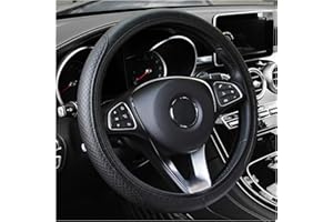 Car Steering Wheel Cover,Anti Slip Leather Steering Wheel Cover for Car Decorations & Protections,15 Inch Universal Wheel Cov