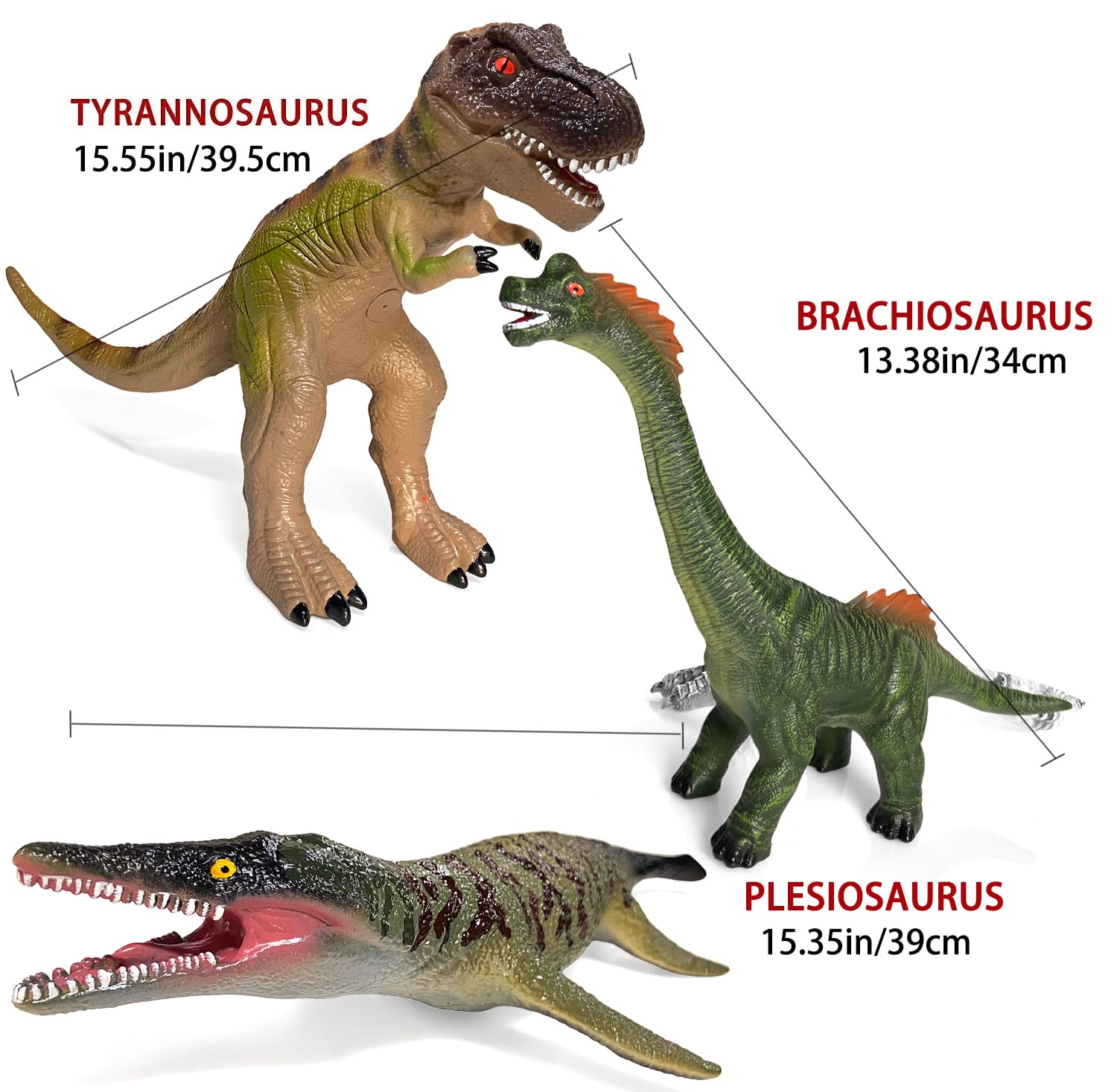 Gzsbaby Dinosaur Toys for Kids 3-5 – 7 PCS Realistic Large Dinosaur Figures Soft Jumbo Dino Toy for Boys & Girls 5-7 Years Old – Toddler Boy, Animal Dino Toys
