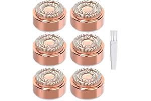YOUNGPRO Facial Hair Remover Replacement Heads for Flawless Replacement Heads Gen 2 Suitable for Finishing Touch Flawless Facial Hair Removal Tool for Women,Double Halo Painless and Smooth As Seen On Tv,6 Pcs.