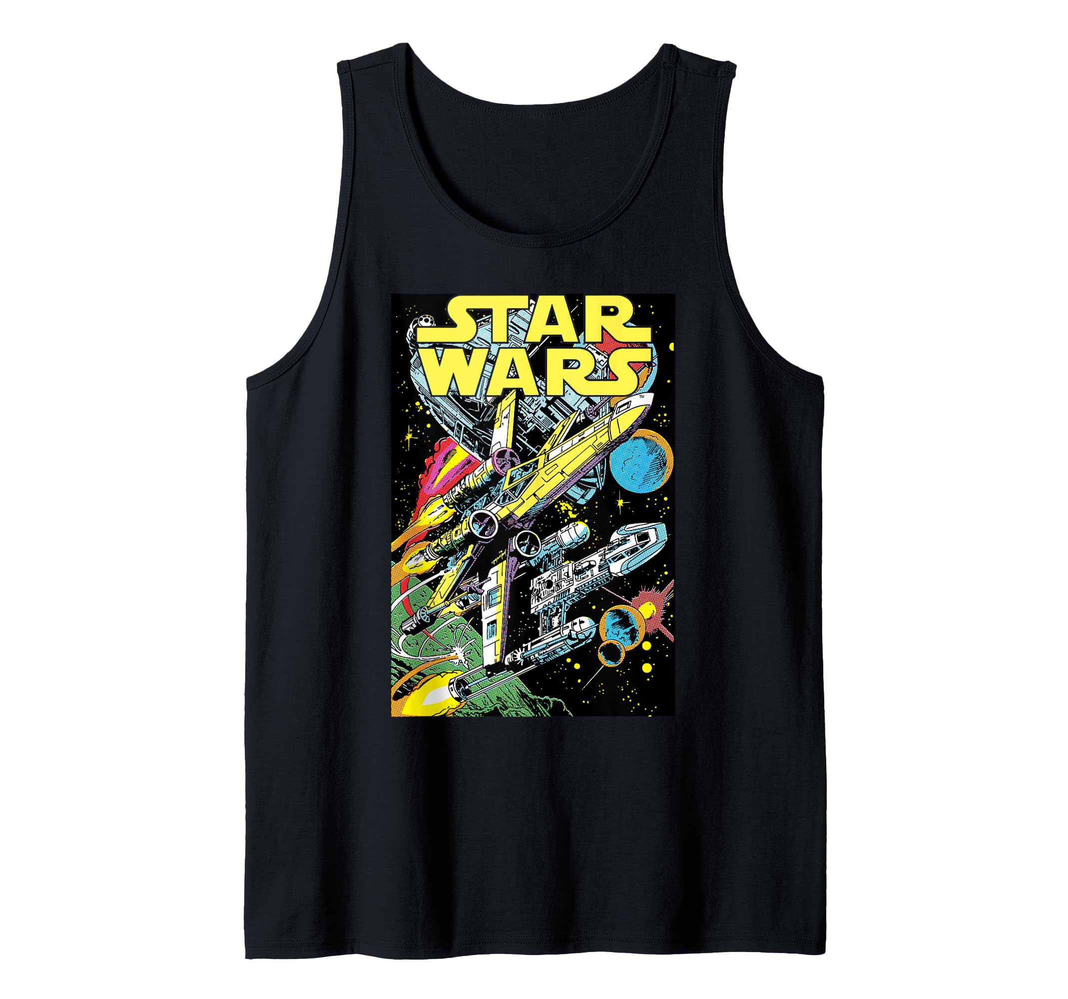 Star Wars Rebel X-Wing Y-Wing Getaway Comic Tank Top