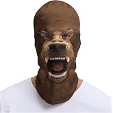 Kiyrnie Balaclava Face Mask Men Women 2 Hole Animal Full Mask Motorcycle Cycling