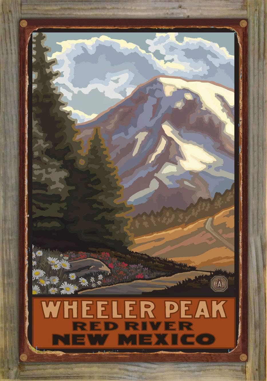Amazon Com Northwest Art Mall Wheeler Peak Red River Nm Rustic