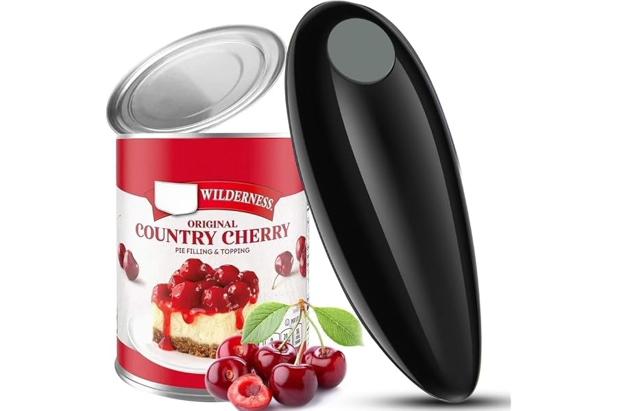 Electric Can Opener, Handheld One-touch Automatic Can opener, Smooth Edge Kitchen Gadget Can Openers Electric for Seniors with Arthritis