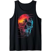 Beach Skull | Men Women XS - 6XL | Graphic Tank Top
