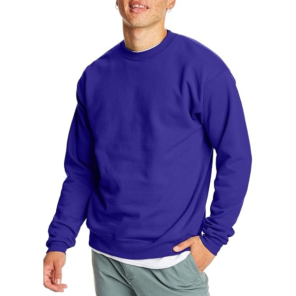 Gildan Men's Heavy Blend Fleece Hoodie - G18500, Purple, Large - Double-Lined Hood & Pouch Pocket - View #5