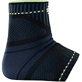 Bauerfeind Sports Ankle Support Dynamic - Ankle Compression Sleeve for Freedom of Movement - 3D AirKnit Fabric for Breathability - Premium Quality &amp; Washable (M, Black)