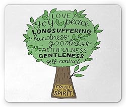 Lunarable Lettering Mouse Pad, Goodness