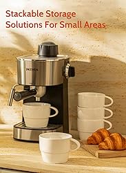 Sweese Porcelain Latte Cups - Stackable Coffee Cups